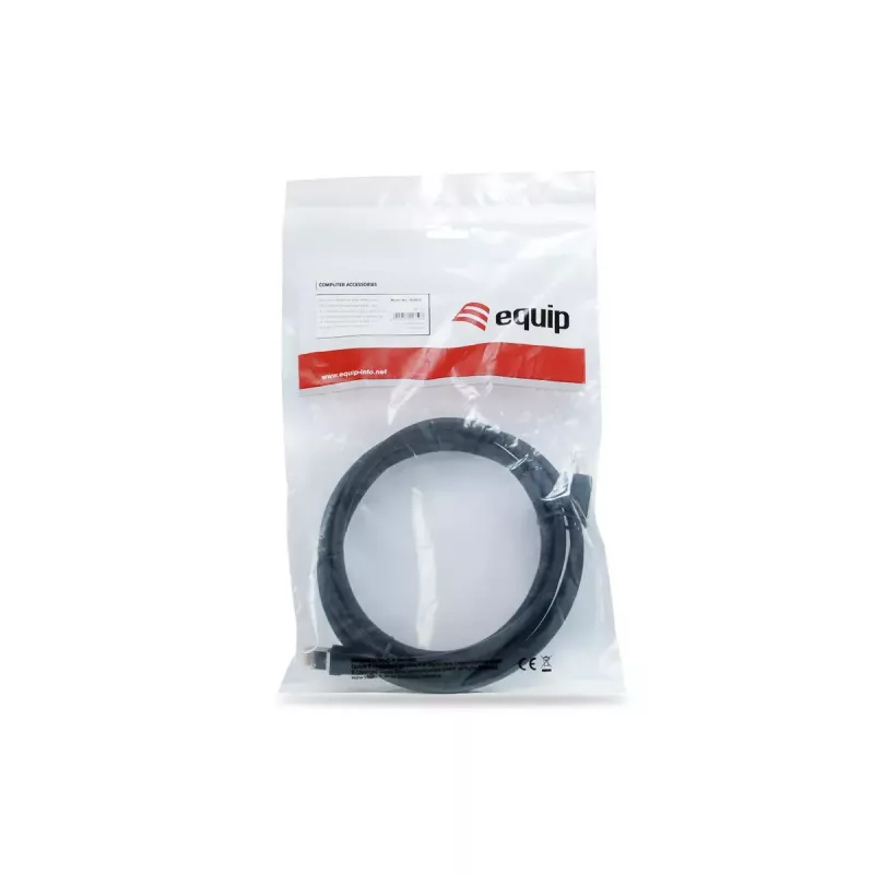 Equip Cat 8.1 S/FTP (PIMF) -verkkokaapeli, LSOH, 0,5 m, musta