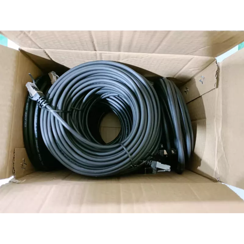 Equip Cat.6 S/FTP -verkkokaapeli, 3,0 m, musta, 50 kpl/pakkaus