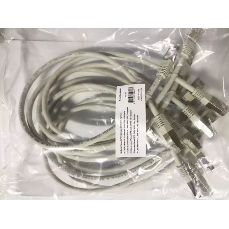 Equip Cat.6A Platinum S/FTP -verkkokaapeli, harmaa, 0,5 m, 10 kpl/pakkaus