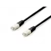 Equip Cat.6A Platinum S/FTP -verkkokaapeli, musta, 0,25 m, 10 kpl/pakkaus