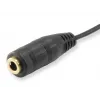 Equip äänenjakokaapeli, musta, 3,5 mm, 2 x 3,5 mm, naaras, uros, polyvinyylikloridi (PVC)