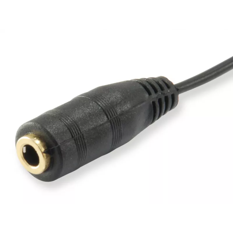 Equip äänenjakokaapeli, musta, 3,5 mm, 2 x 3,5 mm, naaras, uros, polyvinyylikloridi (PVC)