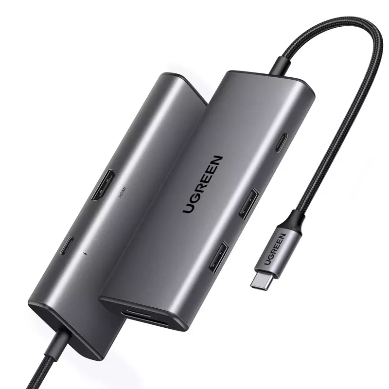 USB-C-monitoimiadapteri UGREEN 15531 HDMI USB 3.0 Ethernet