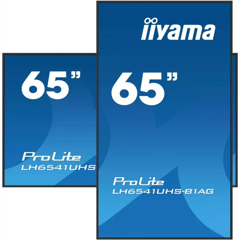 iiyama LH6541UHS-B1AG digitaalinen mainosnäyttö 163,8 cm (64,5 inch) LCD 500 cd/m² 4K Ultra HD musta 24/7