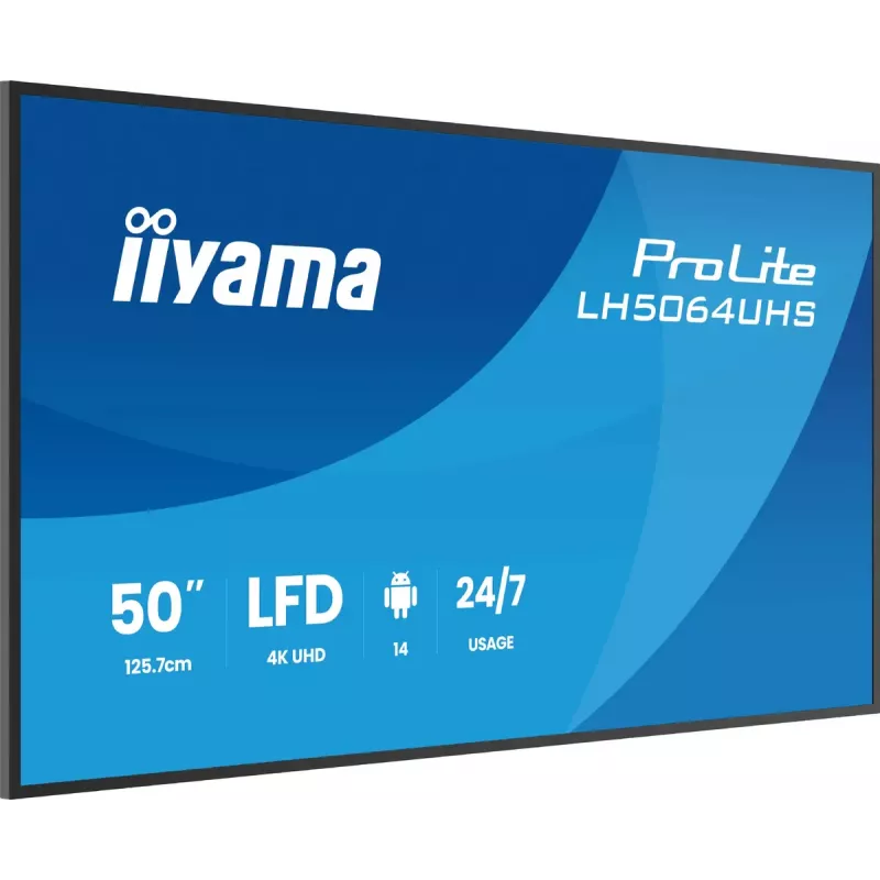 Digitaalinen mainosnäyttö iiyama LH5064UHS-B1AG 50