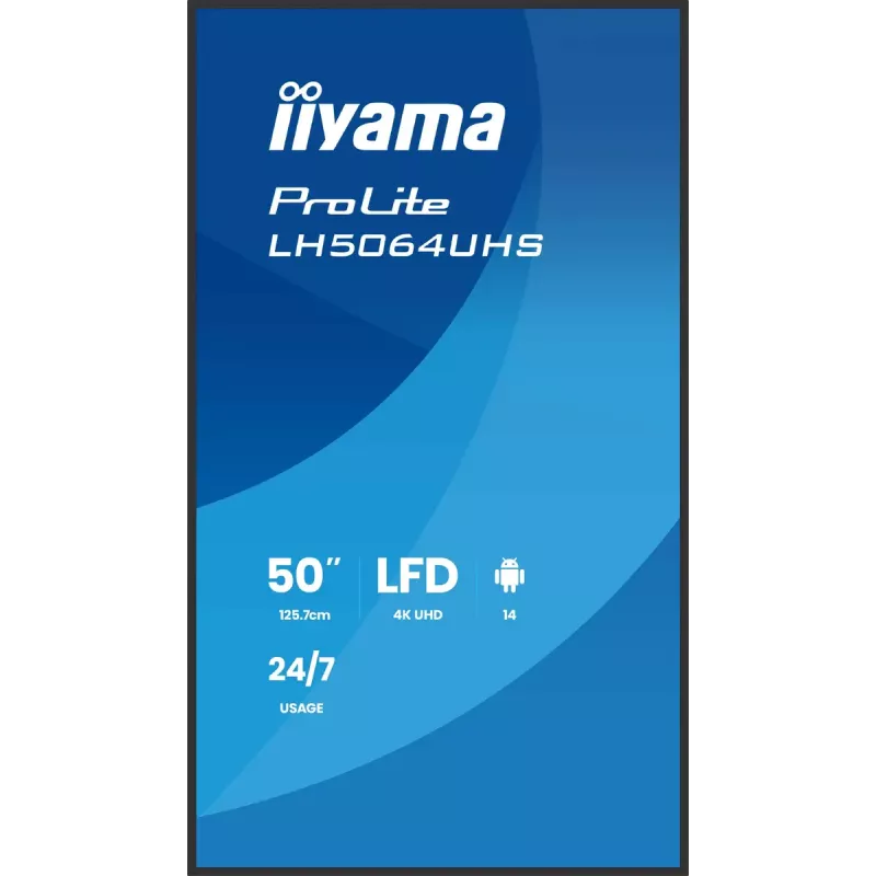 Digitaalinen mainosnäyttö iiyama LH5564UHS-B1AG 55 inch 4K Ultra HD