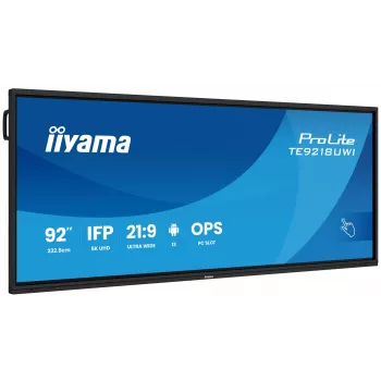 iiyama TE9218UWI-B1AG digitaalinen mainosnäyttö kioskimalli 2,32 m (91,5
