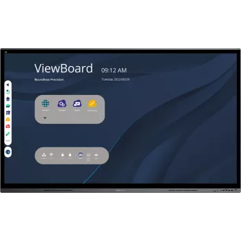Viewsonic IFP7562 digitaalinen mainosnäyttö interaktiivinen litteä näyttö 190,5 cm (75 inch) LED Wi-Fi 350 cd/m² 4K Ultra HD musta kosketusnäyttö integroitu prosessori Android