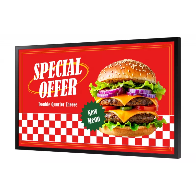 Samsung OH55DX (LH55OHDEBGBXEN) ulkokäyttöön tarkoitettu digitaalisen opasteen näyttö 139,7 cm (55 tuumaa) LCD Full HD 3500 cd/m² Tizen 24/7, IP56, musta