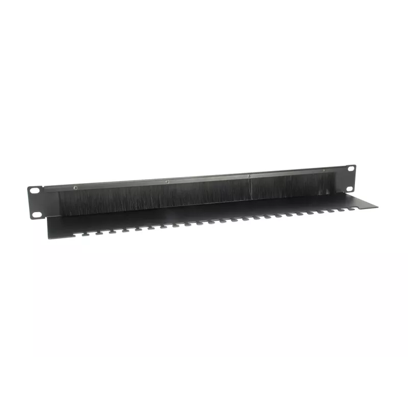 Equip kaapeliläpivientipaneeli, musta (RAL 9005)
