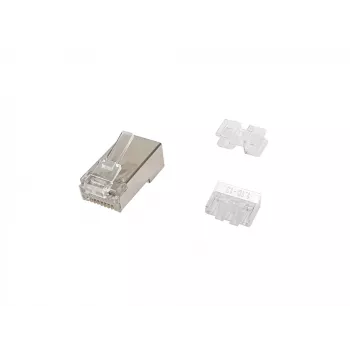 Equip Cat.6A RJ45 suojattu liitin, 100 kpl/pakkaus
