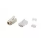 Equip Cat.6A RJ45 liitinsarja 100 kpl läpinäkyvä valkoinen