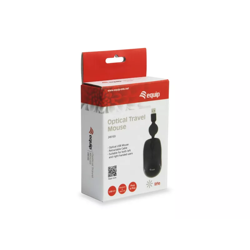 Equip 245103 hiiri matka molempikätinen USB Type-A optinen 1000 DPI
