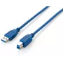 USB 3.0 -kaapeli Type-A - Type-B Equip 128291 1,0 m sininen
