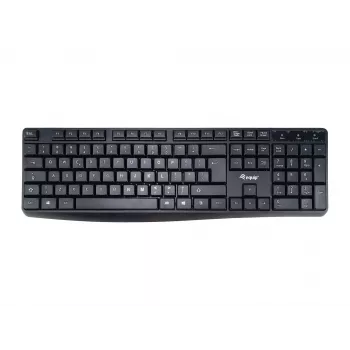 Equip johdollinen USB-näppäimistö, US/kansainvälinen asettelu (QWERTY), täysikokoinen (100%), johdollinen, USB, QWERTY, musta