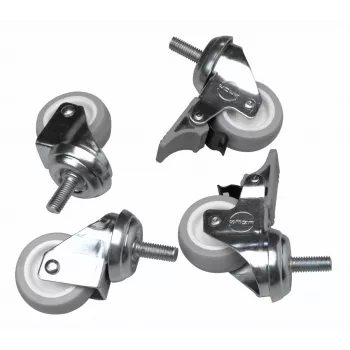 Ohjauspyörät Equip EZW-1 hopea 30x30x60 mm 4 kpl