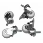 Ohjauspyörät Equip EZW-1 hopea 30x30x60 mm 4 kpl