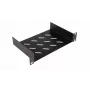 Equip kiinteä hylly 10 inch, 1U, 150MM, musta