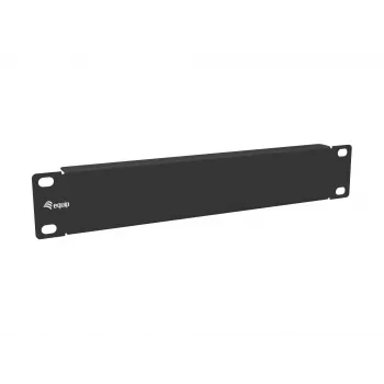 Sokkopaneeli Equip 10 tuuman 1U musta teräs 25,4 mm leveys