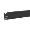 Sokkopaneeli Equip 10 tuuman 1U musta teräs 25,4 mm leveys