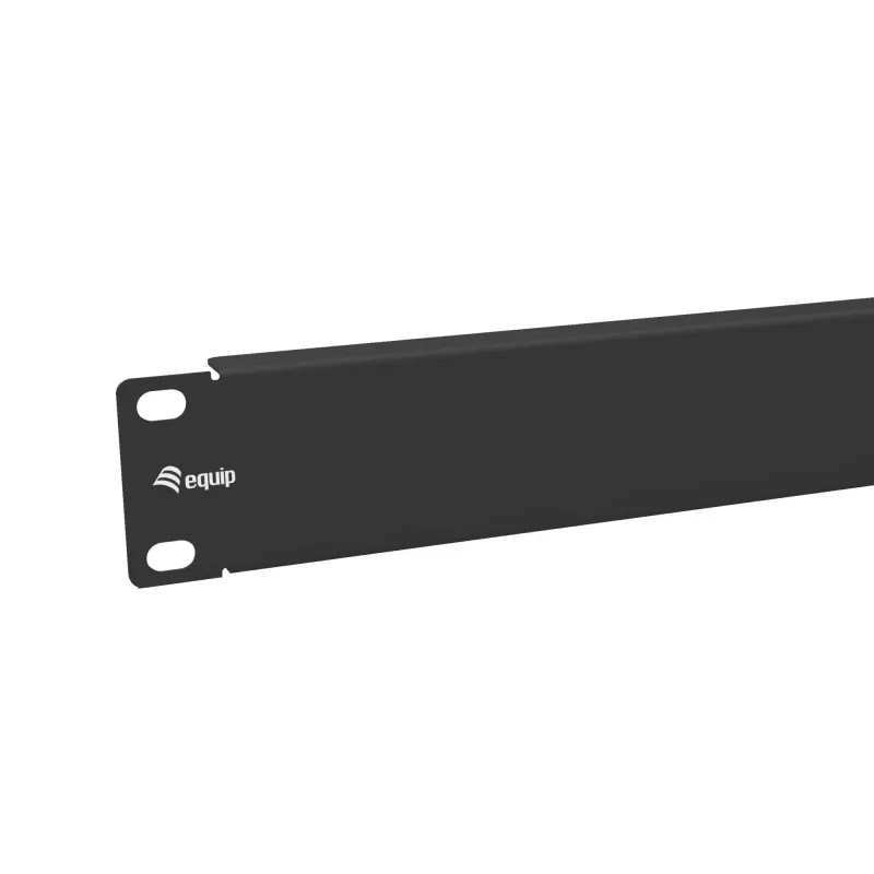 Sokkopaneeli Equip 10 tuuman 1U musta teräs 25,4 mm leveys