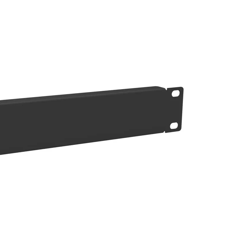 Sokkopaneeli Equip 10 tuuman 1U musta teräs 25,4 mm leveys