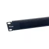 Harjapaneeli Equip 10 tuuman 1U musta teräs 25,4 mm leveys