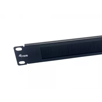 Harjapaneeli Equip 10 tuuman 1U musta teräs 25,4 mm leveys
