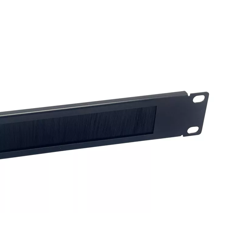 Harjapaneeli Equip 10 tuuman 1U musta teräs 25,4 mm leveys