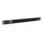 Equip 333310 virranjakoyksikkö (PDU) 8 AC-lähtöä 1U musta