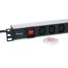 Equip 333310 virranjakoyksikkö (PDU) 8 AC-lähtöä 1U musta