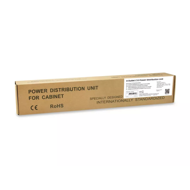 Equip 333310 virranjakoyksikkö (PDU) 8 AC-lähtöä 1U musta