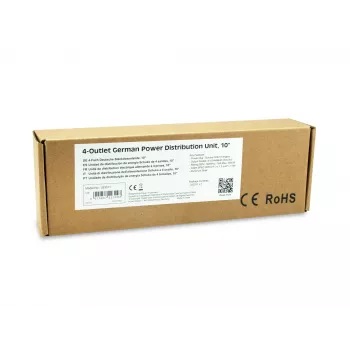 Equip 333311 virranjakoyksikkö (PDU) 4 AC-lähtöä 1U musta, hopea