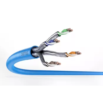 DIGITUS asennuskaapeli - CAT6a - U/FTP - AWG 23/1 - 100 m - sininen