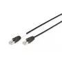 DIGITUS ulkoverkkokaapeli – CAT6 – S/FTP – suojuksella – Cu – 5 m – musta vaippa