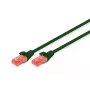 DIGITUS verkkokaapeli - CAT6 - U/UTP - Snagless - Cu - 10 m - vihreä