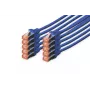 DIGITUS verkkokaapeli - CAT6 - S/FTP - Snagless - Cu - 2 m - sininen - 10 kpl:n pakkaus