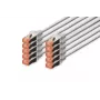 DIGITUS verkkokaapeli - CAT6 - S/FTP - Snagless - 50 cm - harmaa - 10 kpl:n pakkaus
