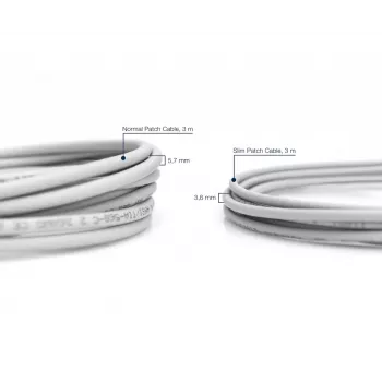 DIGITUS ohut verkkokaapeli - CAT6 - U/UTP - Snagless - Cu - 2 m - harmaa