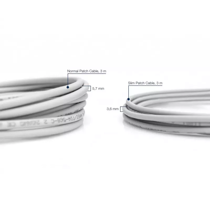 DIGITUS ohut verkkokaapeli - CAT6 - U/UTP - Snagless - Cu - 2 m - harmaa