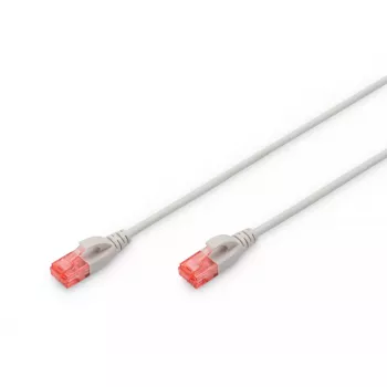 DIGITUS ohut verkkokaapeli - CAT6 - U/UTP - Snagless - Cu - 2 m - harmaa