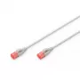 DIGITUS ohut verkkokaapeli - CAT6 - U/UTP - Snagless - Cu - 2 m - harmaa