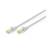 DIGITUS verkkopatchkaapeli - CAT6a - S/FTP - Snagless - Cu - 2,5 m - harmaa