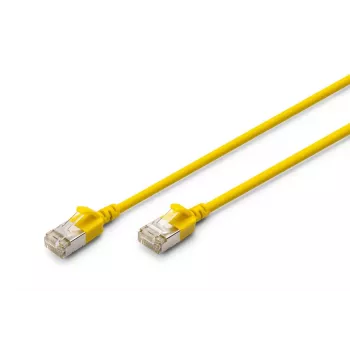 DIGITUS ohut verkkopatchkaapeli - CAT6A - F-FTP - 3 m - keltainen