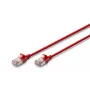 DIGITUS ohut verkkopatchkaapeli - CAT6A - F-FTP - 2 m - punainen