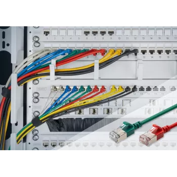 Verkkokaapeli Digitus CAT 6A DK-1632-A-015S-R RJ-45 Cat6a 1,5 m punainen
