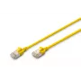 DIGITUS ohut verkkopatchkaapeli - CAT6A - F-FTP - 30 cm - keltainen