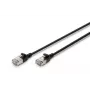 DIGITUS ohut verkkopatchkaapeli - CAT6A - F-FTP - 2 m - musta