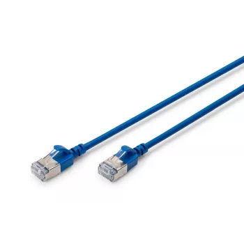 DIGITUS ohut verkkopatchkaapeli - CAT6A - F-FTP - 5 m - sininen
