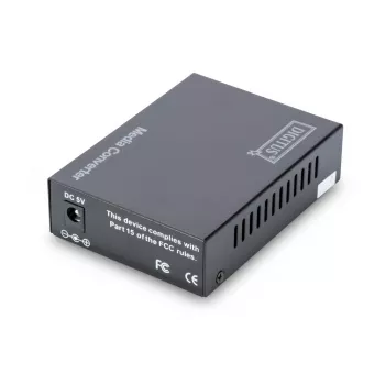 DIGITUS mediakonvertteri, SFP 10/100/1000Base-T - SFP Open Slot, sis. verkkolaitteen Ilman SFP-moduulia